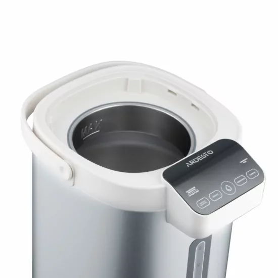 ARDESTO Thermopot 5.5l, stainless steel+plastic, gray-white