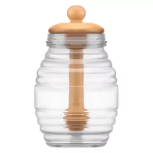 ARDESTO Honey bottle Midori, 8.3х14.2cm, bamboo, glass