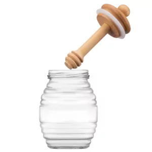 ARDESTO Honey bottle Midori, 8.3х14.2cm, bamboo, glass