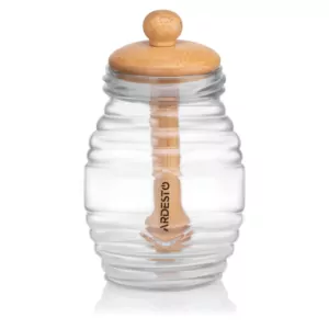 ARDESTO Honey bottle Midori, 8.3х14.2cm, bamboo, glass