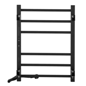 ARDESTO Рушникосушка електрична Square-TR K, 570х430х80мм, таймер-регулятор, сталь, чорний матовий
