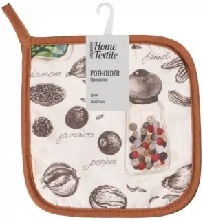 ARDESTO Potholder Spice 20х20cm, 90% polyester, 10% cotton