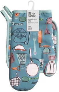 ARDESTO Potholder set for kitchen Cookery 17х28cm, 20х20cm, 90% polyester, 10% cotton