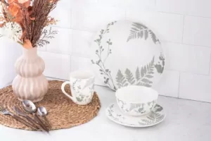 ARDESTO Bowl Capri, 510ml, 13.8cm, porcelain, white green