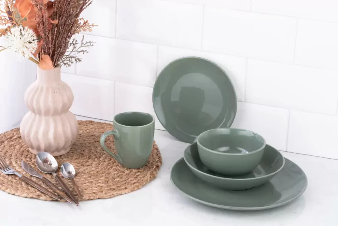 ARDESTO Bowl Capri, 510ml, 13.8cm, porcelain, green