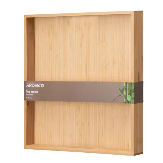 ARDESTO Таця Midori, 35х35х4см, бамбук, квадратна
