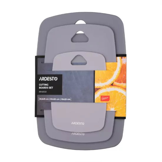 ARDESTO Набор досок кухонных Gemini, 3шт, 20.5×15см, 30×20см, 35×25см, пластик