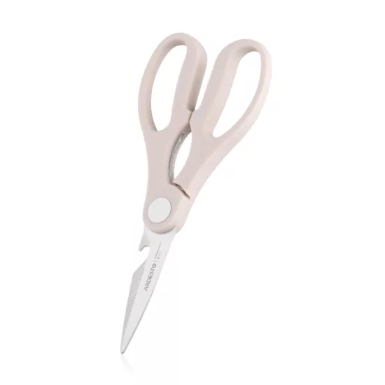 ARDESTO Knives Set with block Gemini, 7pcs, stainless steel, plastic, beige