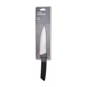 ARDESTO Кухонный нож поварской Gemini Gourmet, 15.5см, нержавеющая сталь, пластик, черный