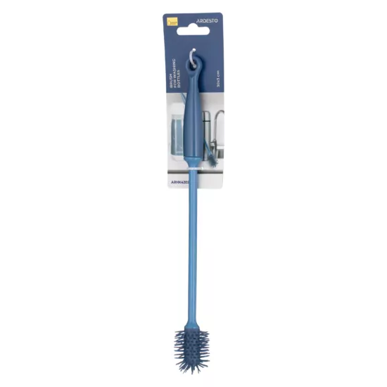 ARDESTO Brush for washing bottles 30x3cm, plastic, blue