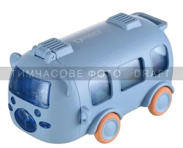 ARDESTO Пляшка для води Bear Bus 500мл, пластик, блакитний