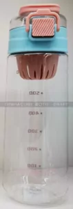 ARDESTO Бутылка для воды с отсеком для фруктов Duo 720мл, пластик, голубой, розовый