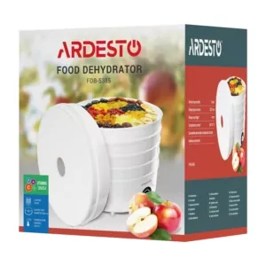 ARDESTO dryer for products FDB-5385, 520W, pallets -5x4cm, diameter-38,5cm, max-70°С, temperature adjustment, plastic, white