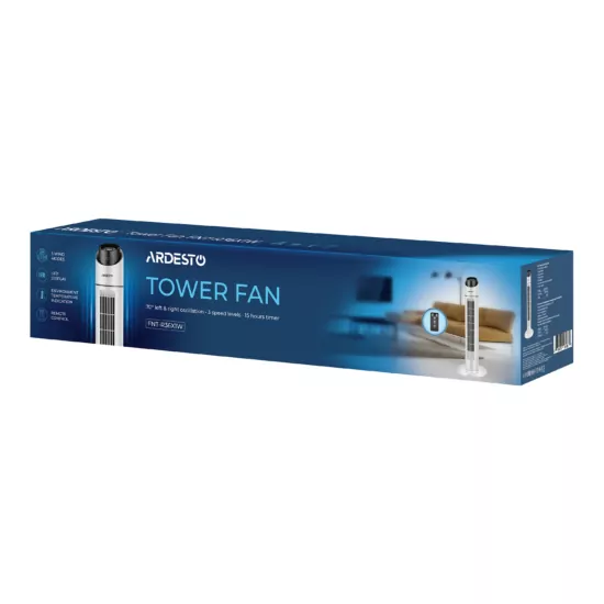 ARDESTO Сolumn-type floor fan FNT-R36X1W 90 cm