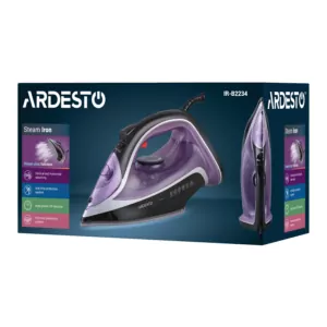 ARDESTO Утюг IR-B2234, 2400Вт, 350мл, паровой удар, керам. подошва, феолетово-чёрный