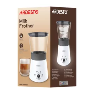 ARDESTO Вспениватель молока MBC-Y300W, 3300 мл, 300 Вт, белый