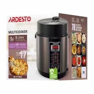 ARDESTO Multicooker, 860W, bowl-5L, electronic control, recipes book, inox+ plastic, bronz