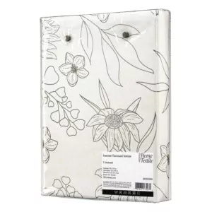 ARDESTO Bedding set 2.0 Gloria, sateen, flowers, beige, duvet cover 200x220cm, bed sheet 230x240cm, pillowcases (2) 50x70cm, 100% cotton