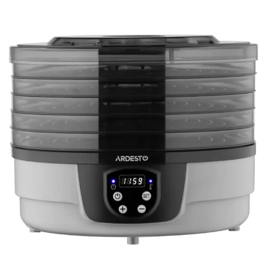 ARDESTO Dryer for products FDB-532TTC, 250W, pallets -5x3cm, diameter-32cm, max-70°С, timer, electronic control, plastic, white