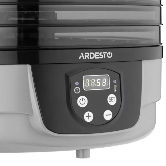 ARDESTO Dryer for products FDB-532TTC, 250W, pallets -5x3cm, diameter-32cm, max-70°С, timer, electronic control, plastic, white