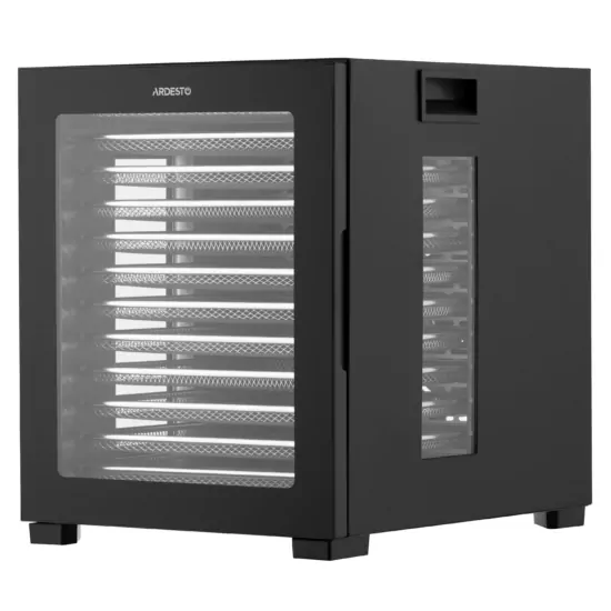 ARDESTO Dryer for products FDB-1242, 850W, pallets -12x3cm, max-70°С, timer, electronic control, stainless steel, black