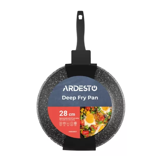 ARDESTO Gemini Gourmet Anzio[Сковорода глибока Gemini Anzio, 28см, алюміній, чорний]