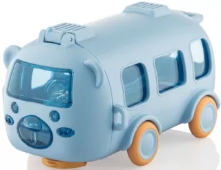 ARDESTO Пляшка для води Bear Bus 500мл, пластик, блакитний