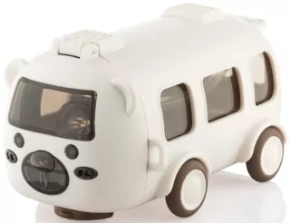 ARDESTO Пляшка для води Bear Bus 500мл, пластик, білий