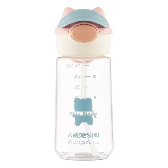 ARDESTO Bottle Bear 550ml, plastic, pink