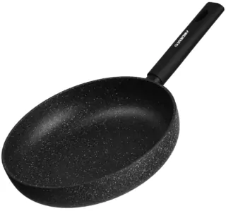 ARDESTO Deep Frypan with lid Black Mars Alcor, 24cm, aluminium, black